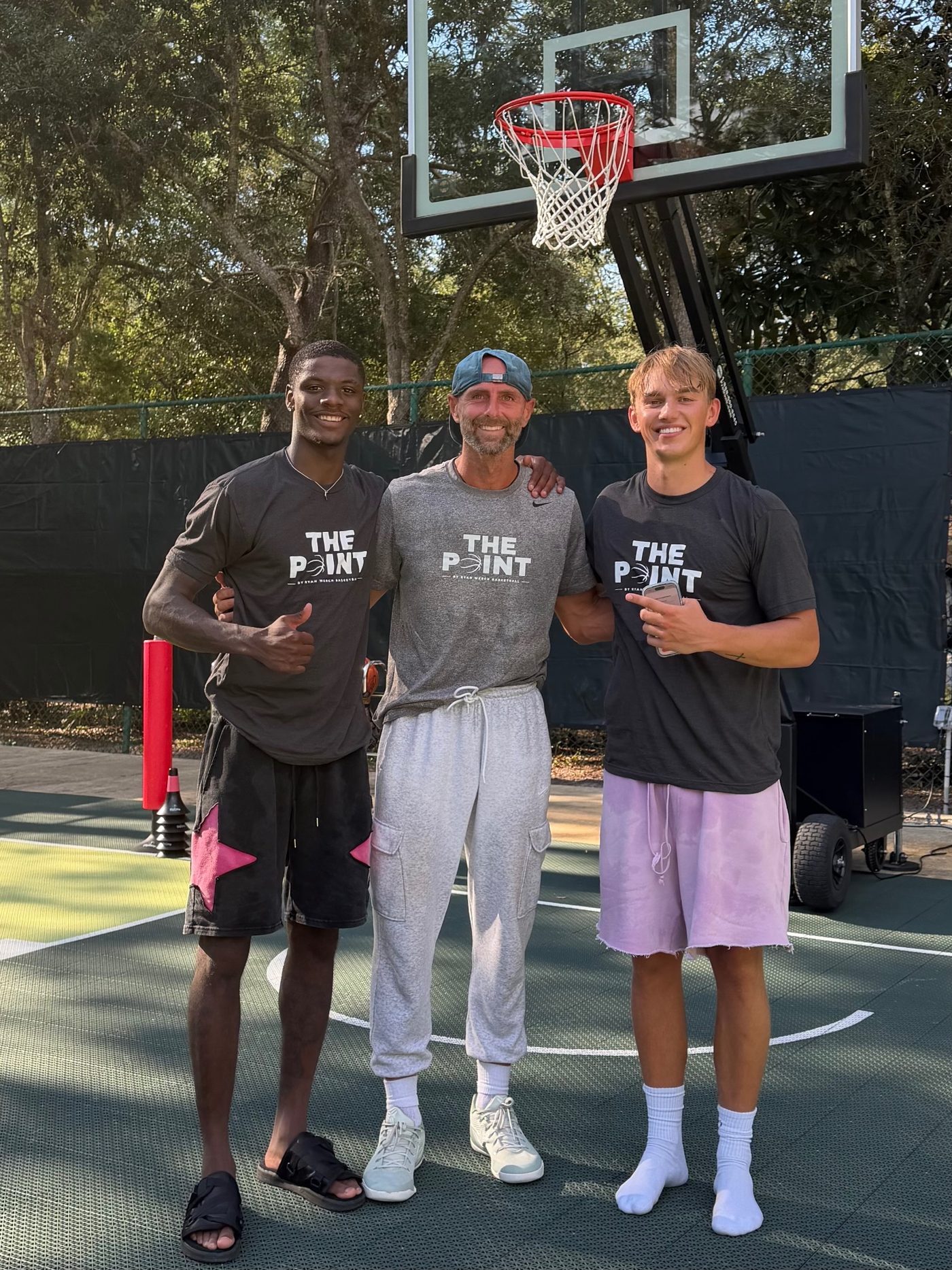 Ryan Werch with players at The Point
